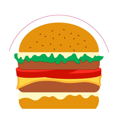 Duni Servietten Burger 33cm
