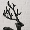 Boltze Startseite Figur Hirsch schwarz 9x3x20cm