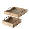 Boltze Heimtablett Holz 2-teilig