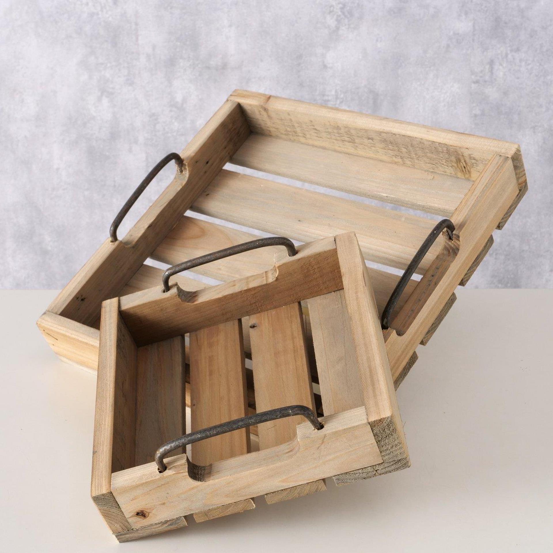 Boltze Heimtablett Holz 2-teilig