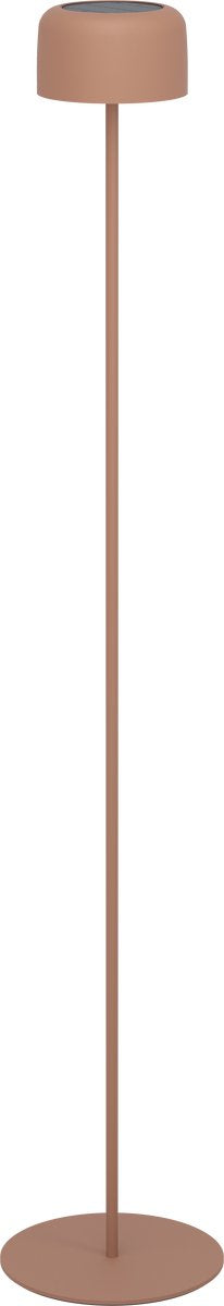 Eglo Stehleuchte roccanova-l – wiederaufladbar (bis zu 22 Stunden Licht) – Solar – 120 cm – ziegelrot warmorange – kabellos – dimmbar – drinnen und draußen
