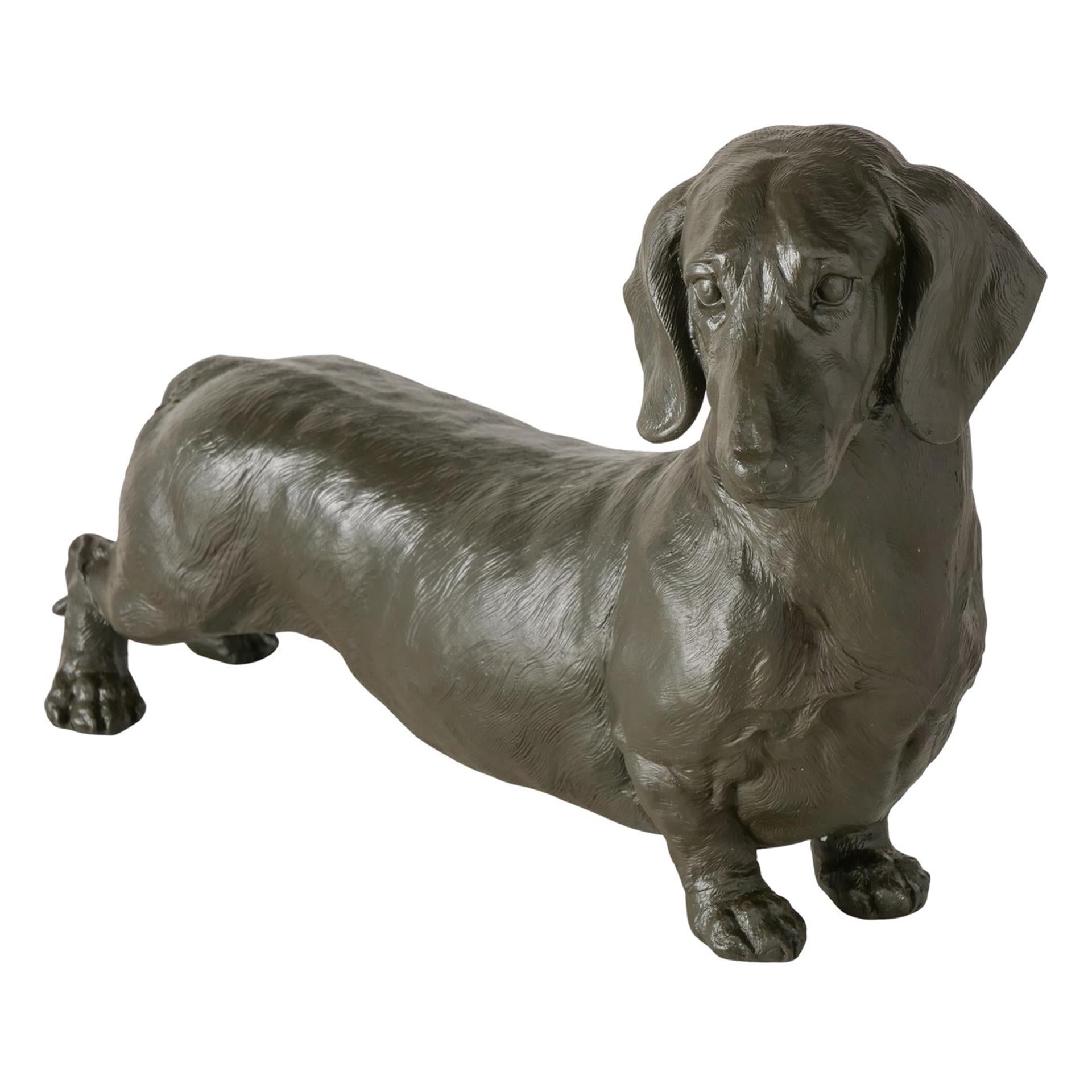 Boltze Startseite Figur Dackel schwarz 38x24cm
