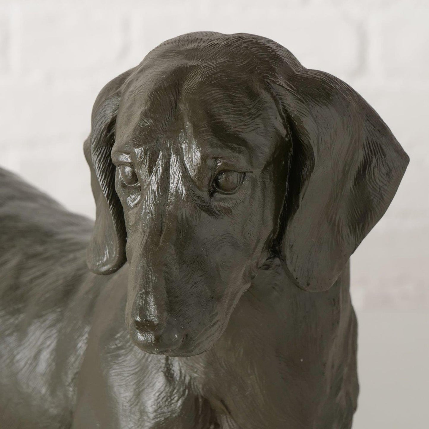 Boltze Startseite Figur Dackel schwarz 38x24cm