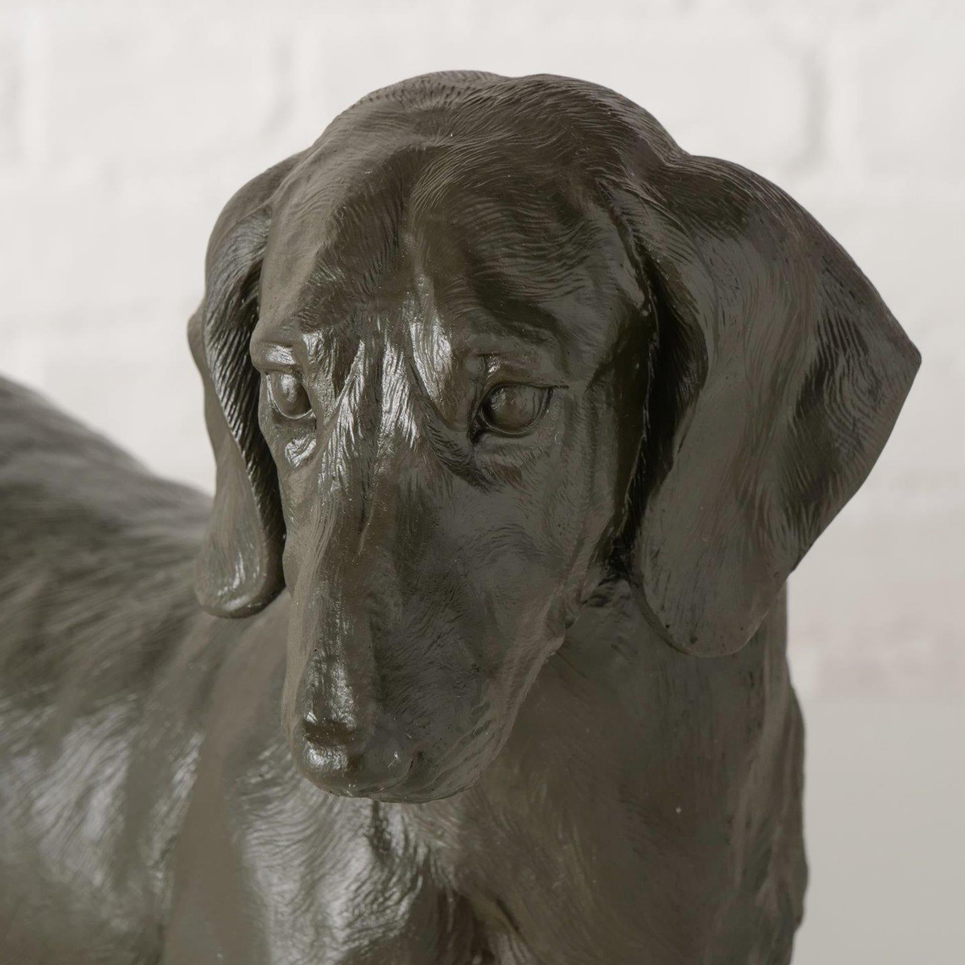 Boltze Startseite Figur Dackel schwarz 38x24cm
