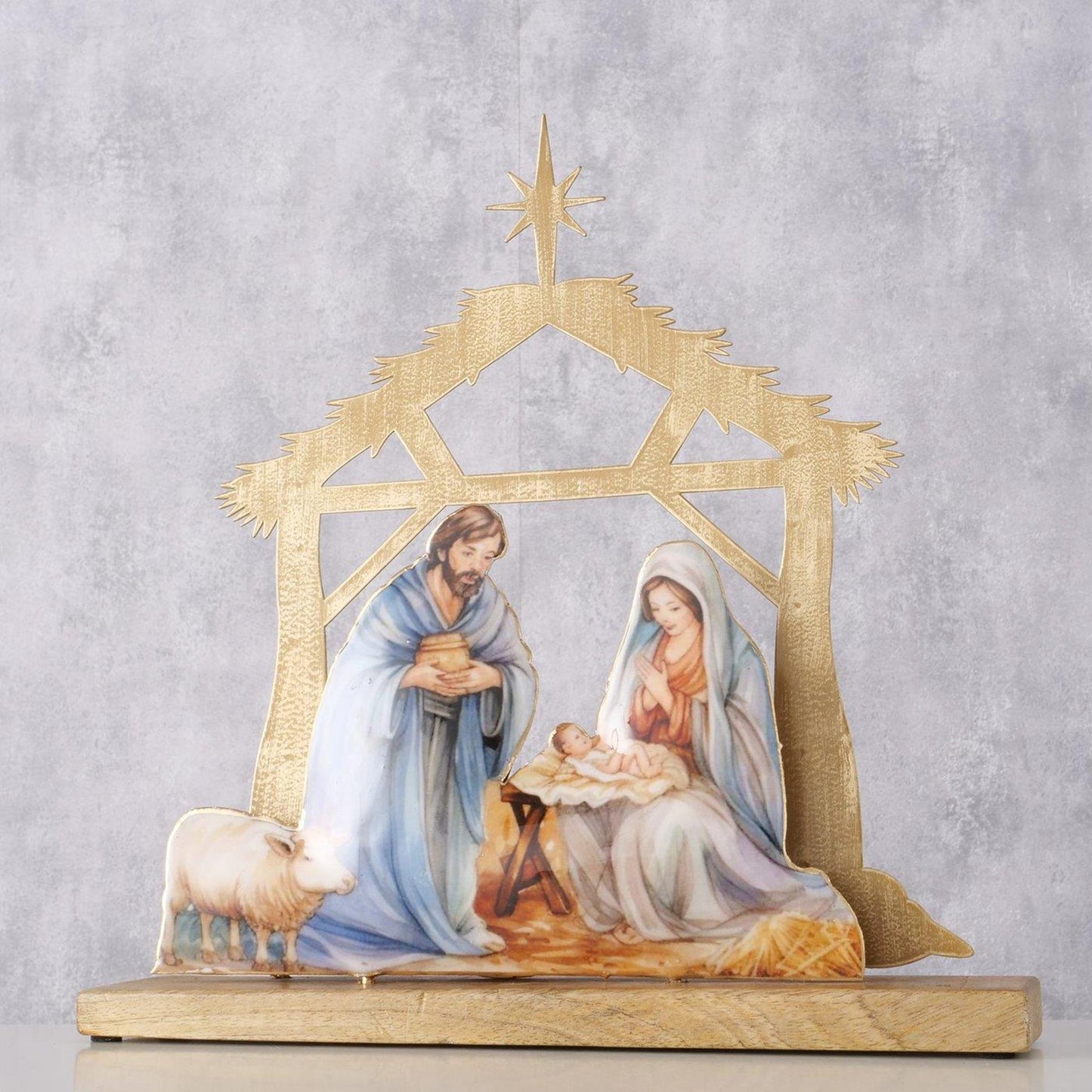 Boltze Home Weihnachtsszene 30,5x32,5cm