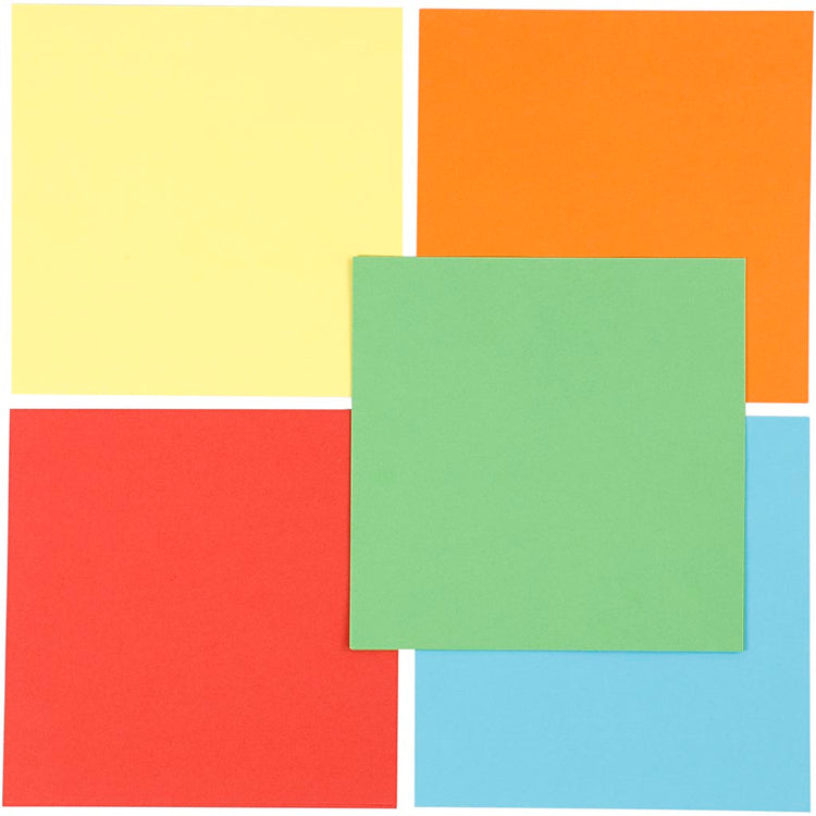 Creativ Company Origami-Papier, Größe 15 x 15 cm, 80 g, 5 x 10 Blatt, 1 Karton