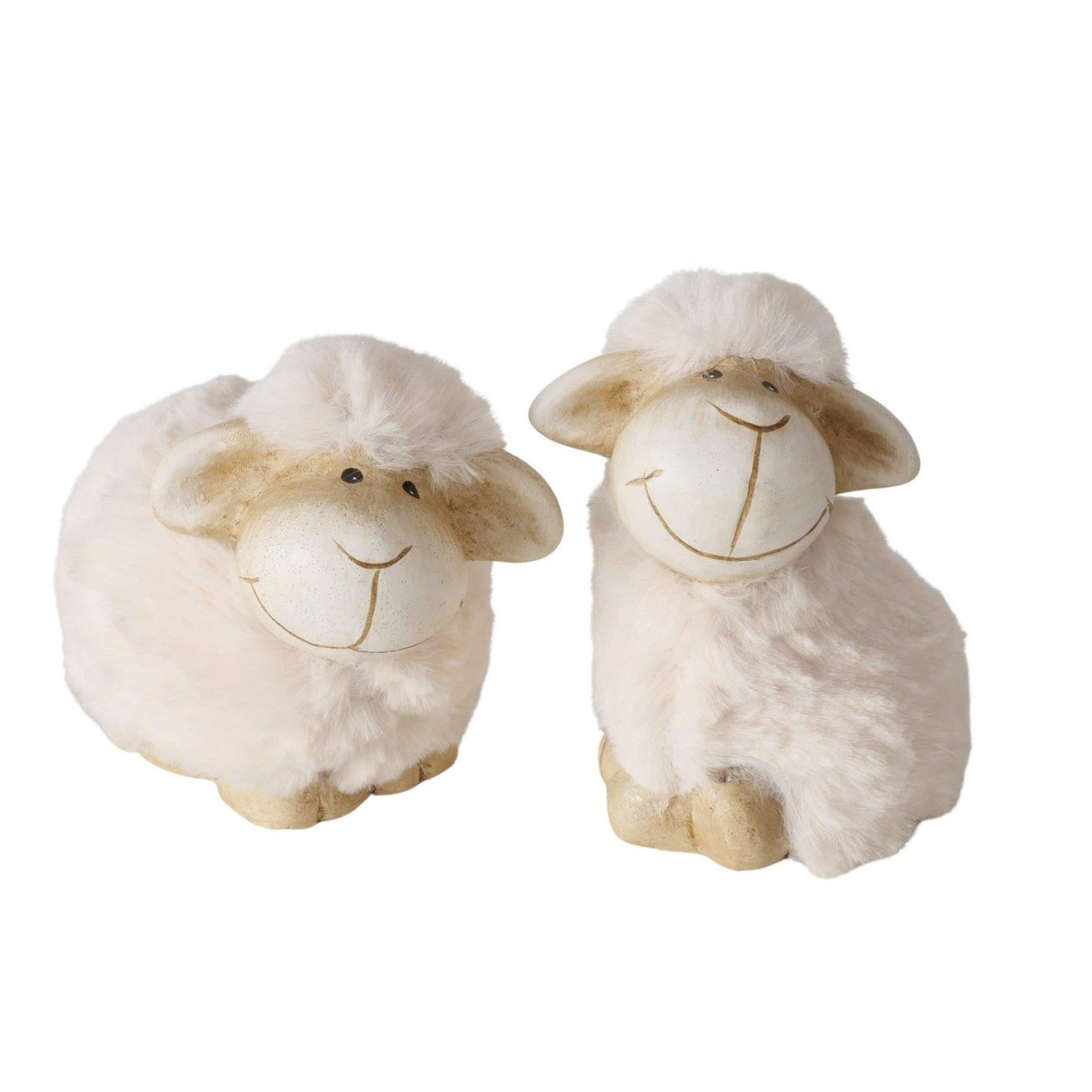 Boltze Startseite Figur Schaf 10x7x10cm