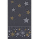 Duni Tischdecke Schneesterne schwarz 138 x 220 cm | 5 Stück
