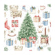 Duni Servietten Baum und Geschenk 33x33cm