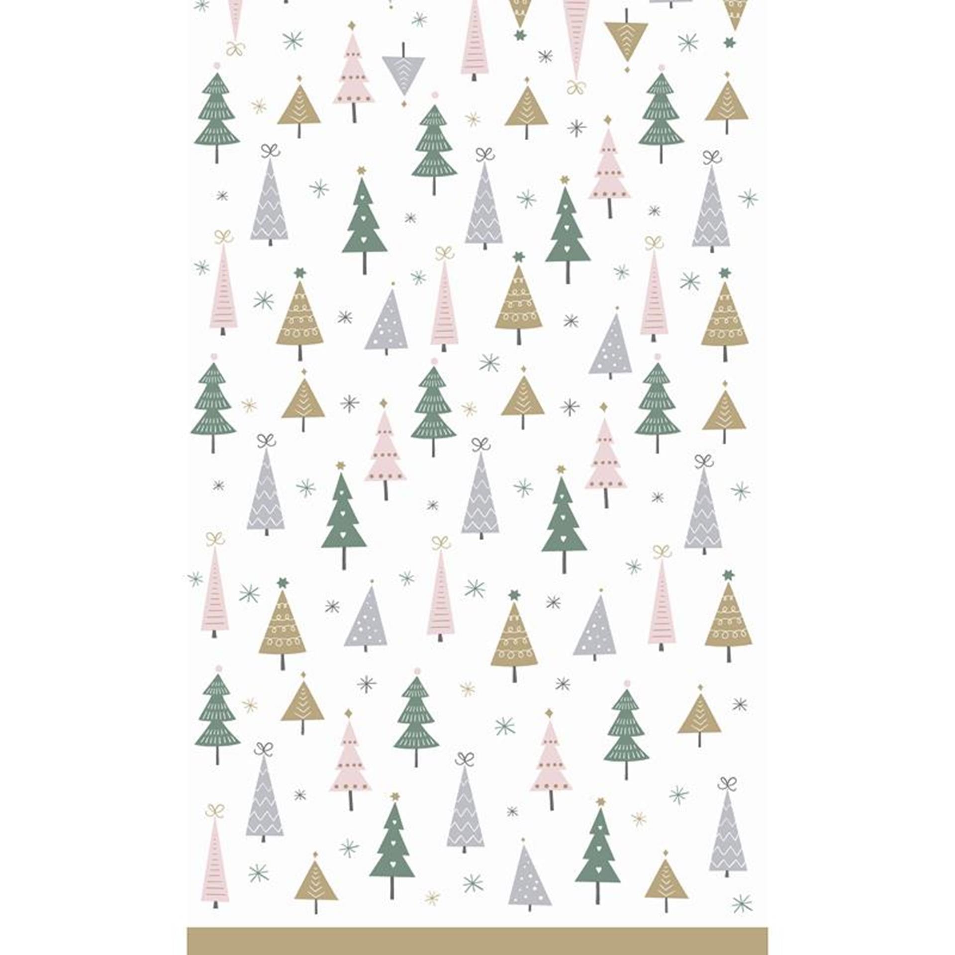 Duni Tischdecke Weihnachtsbäume 138x220cm