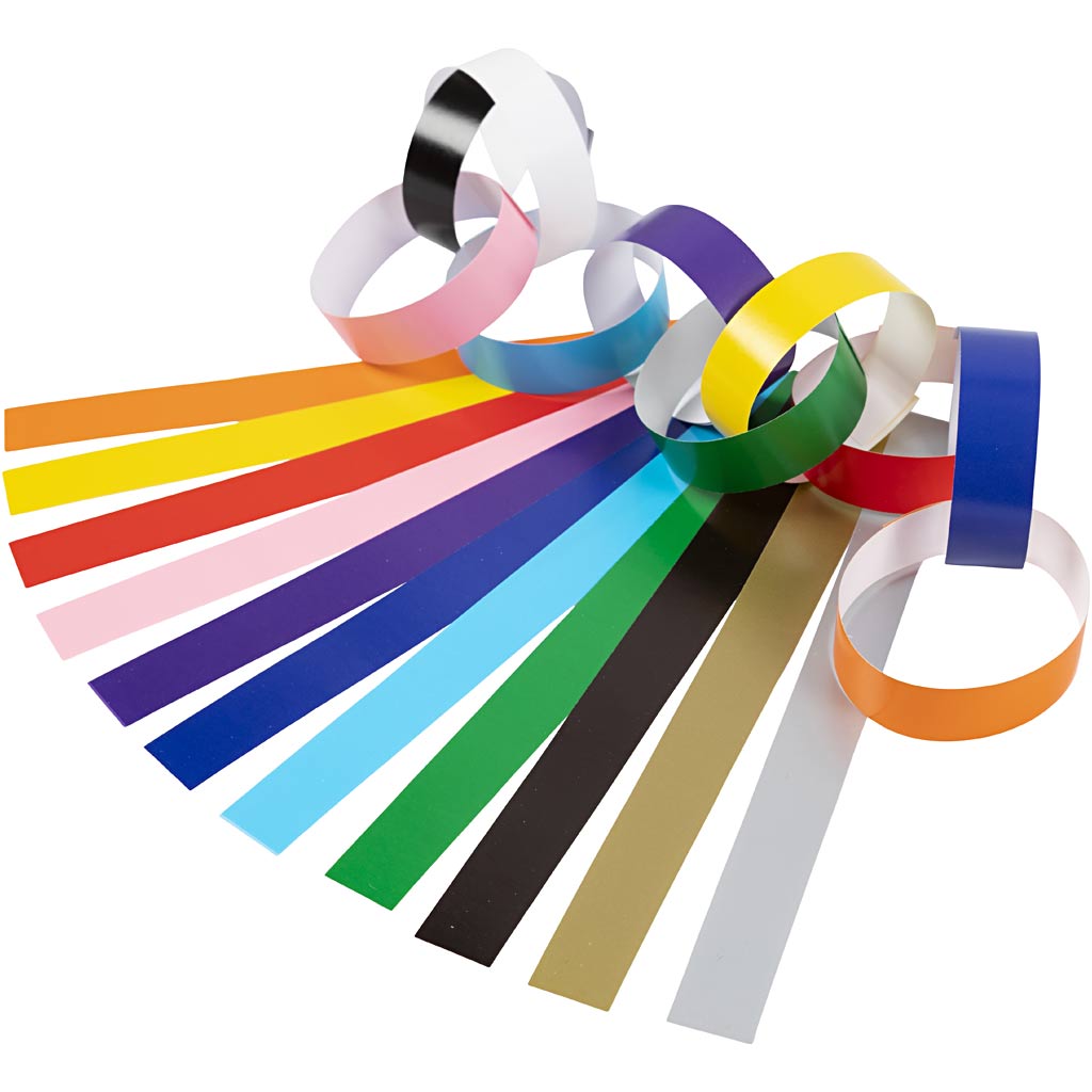 Papierstreifen - verschiedene Farben, 2400st.
