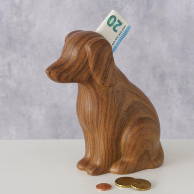 Boltze Home Spardose Hund H15cm aus Keramik