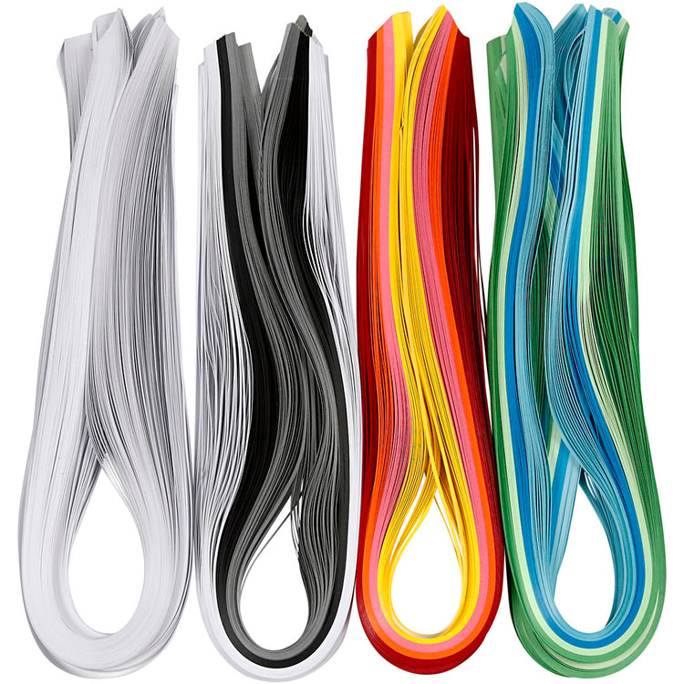 Kreativfirma Quilling Strips, L: 78 cm, B: 5 mm, 120 g, verschiedene Farben, 12x100 Stück 1 Box
