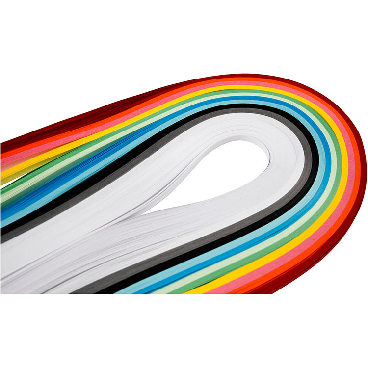 Kreativfirma Quilling Strips, L: 78 cm, B: 5 mm, 120 g, verschiedene Farben, 12x100 Stück 1 Box