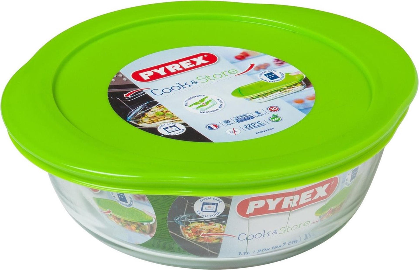 Pyrex-Aufbewahrungsschüssel 2,3 l 26 x 23 x 8 cm
