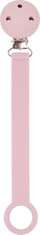 Nattou Silikon - Schnullerkette mit Universalbefestigung - 21 cm - Rosa