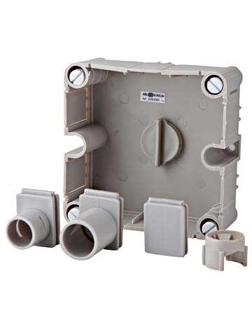 Abl Kabelbox Anschlussdose leer grau
