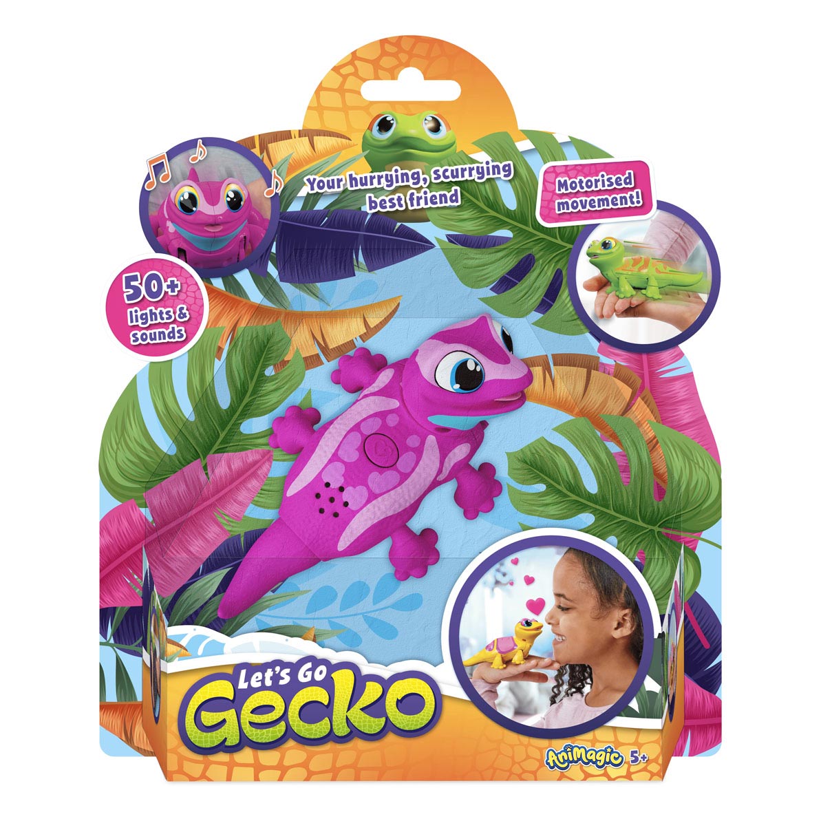 Goliath Games Animagic Roboter Gekko Pink
