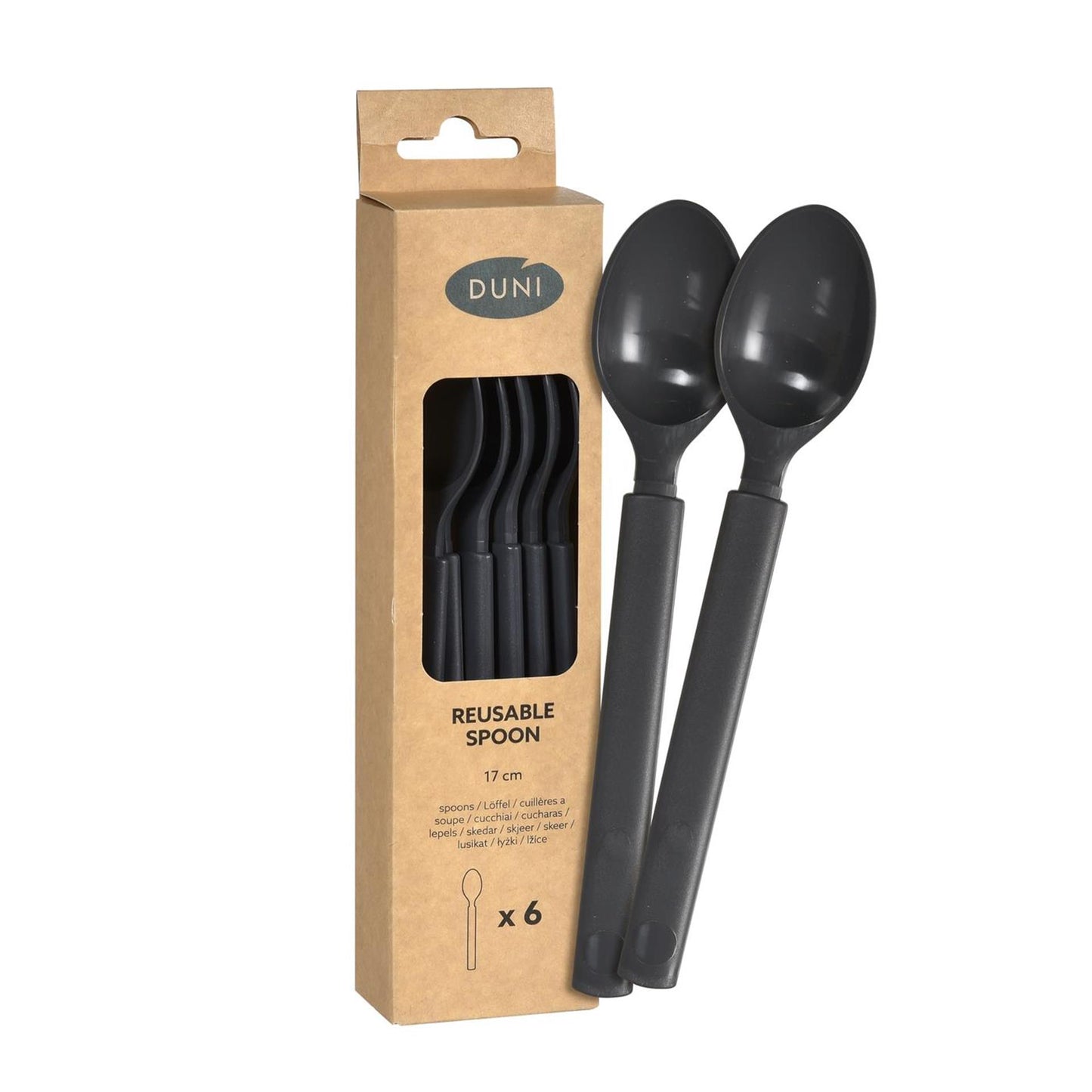 Duni Plastiklöffel Granit 17cm 6 Stk
