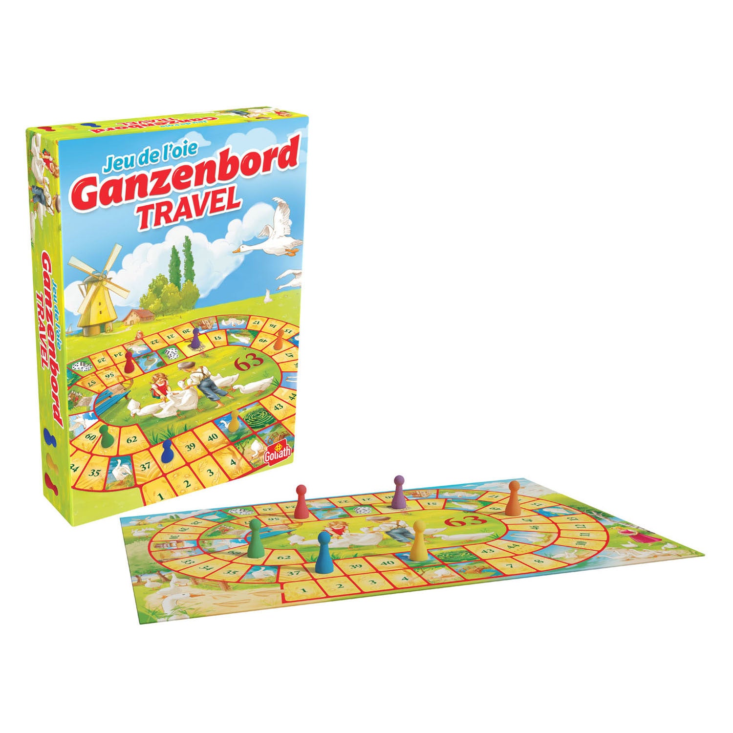 Goliath Goose Board Travel – Brettspiel – Reisespiel – niederländischer Spaß