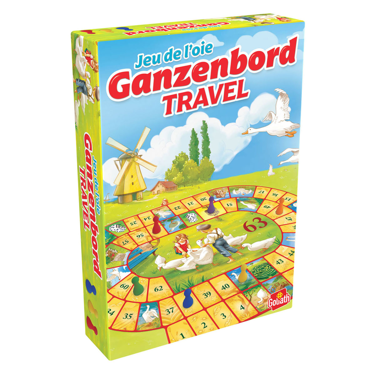 Goliath Goose Board Travel – Brettspiel – Reisespiel – niederländischer Spaß