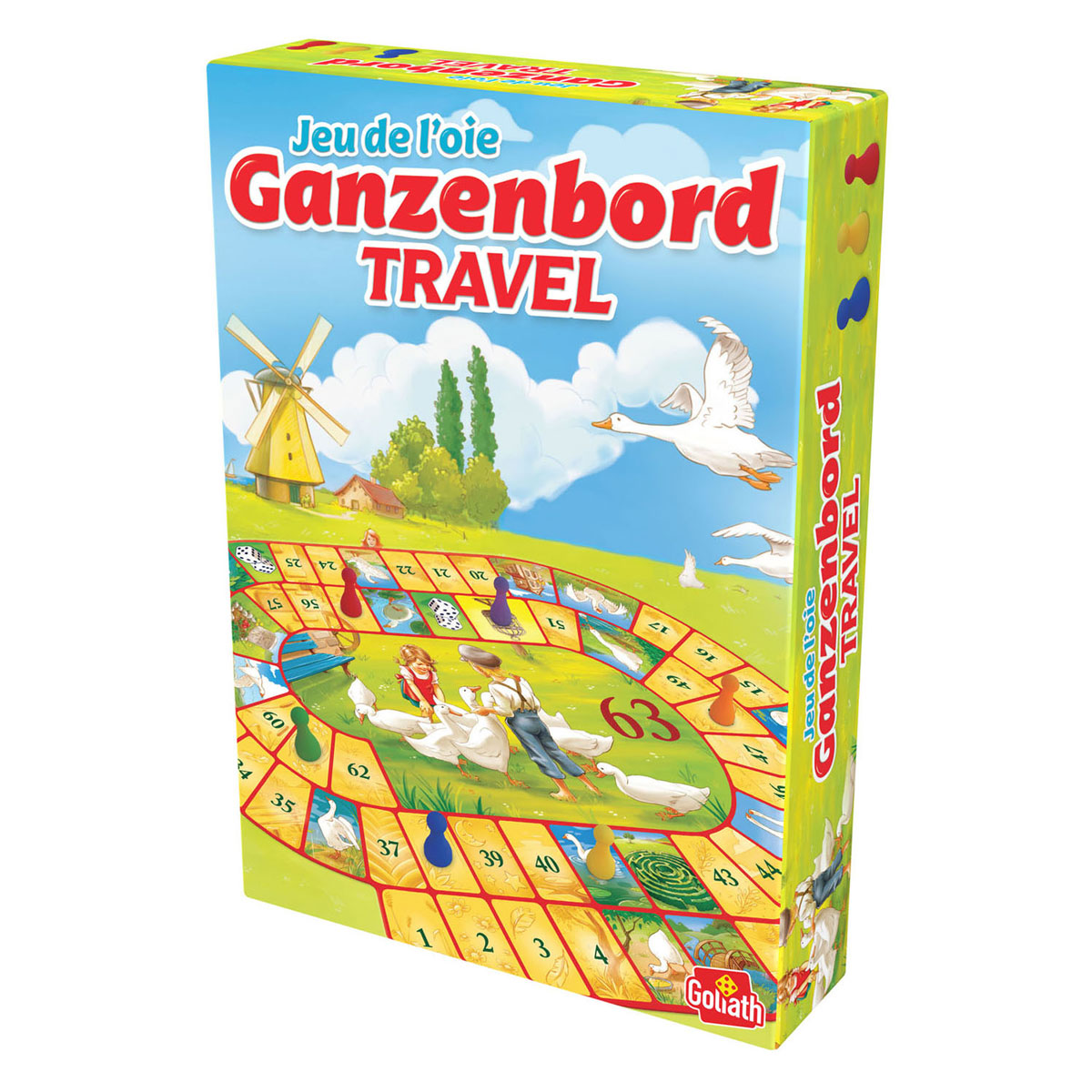 Goliath Goose Board Travel – Brettspiel – Reisespiel – niederländischer Spaß