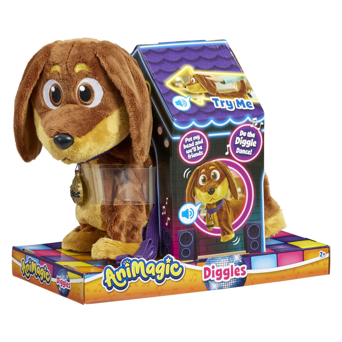 Andere Marken Animagic Hug Dog Diggles + Sound