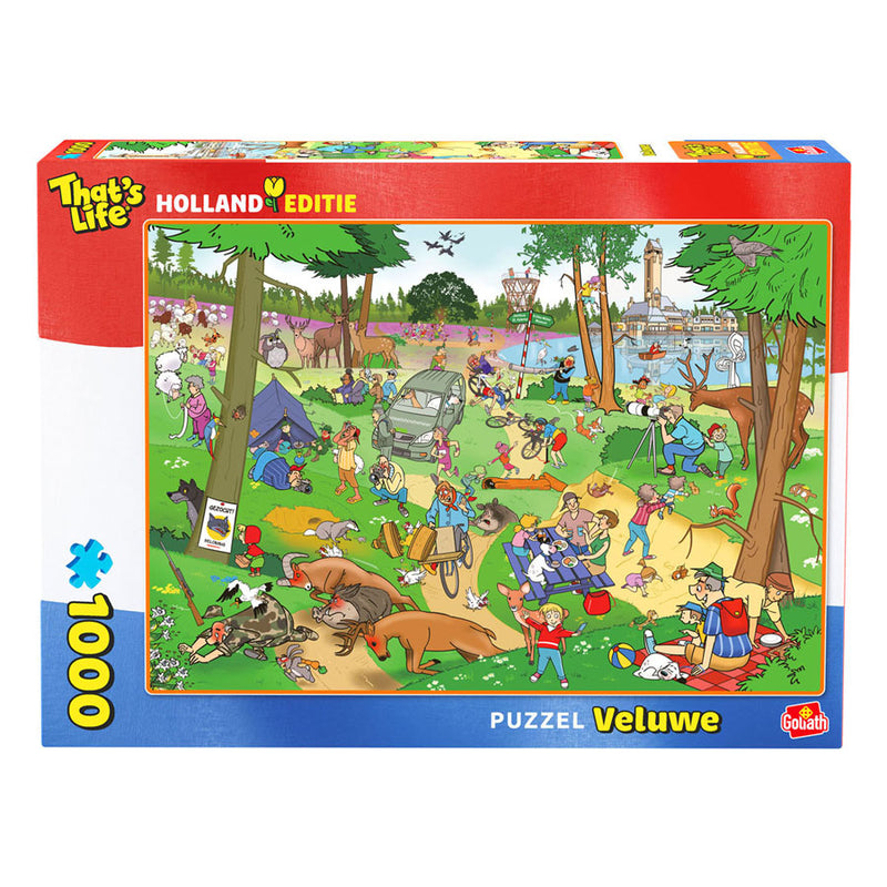 Goliath that's life, niederländische Ausgabe: Das Veluwe-Puzzle – 1000 Teile.