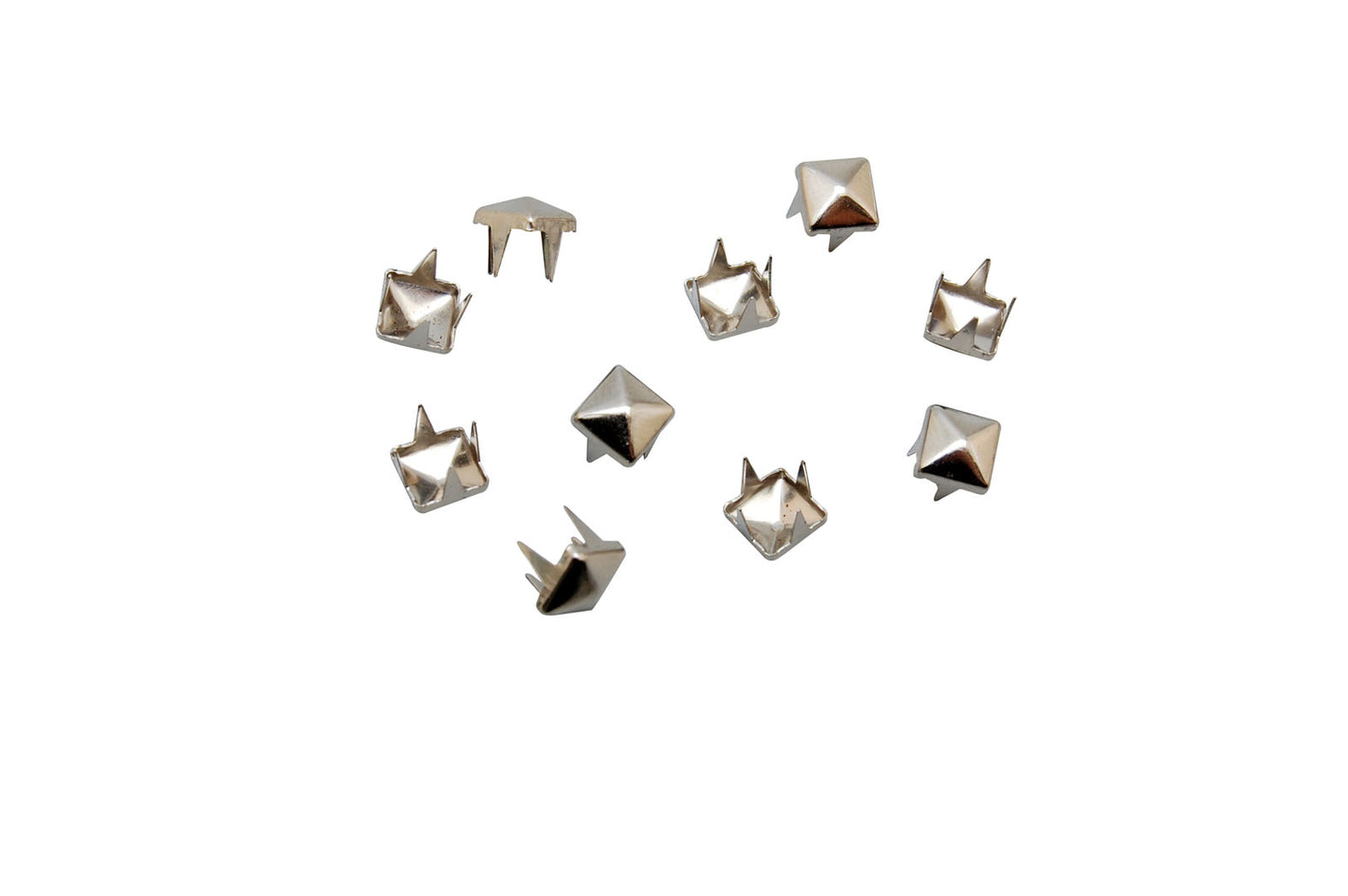 Vaessen creative • Ohrstecker quadratisch 6mm 10 Stück Silber