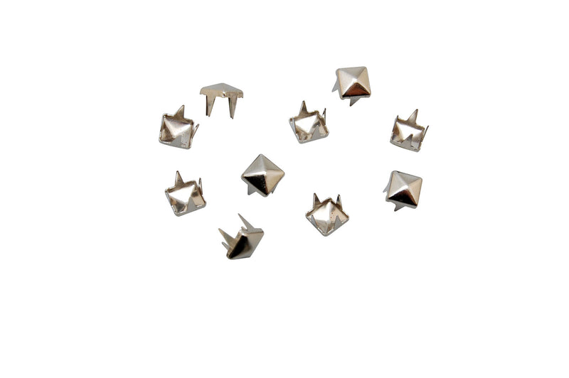 Vaessen creative • Ohrstecker quadratisch 6mm 10 Stück Silber