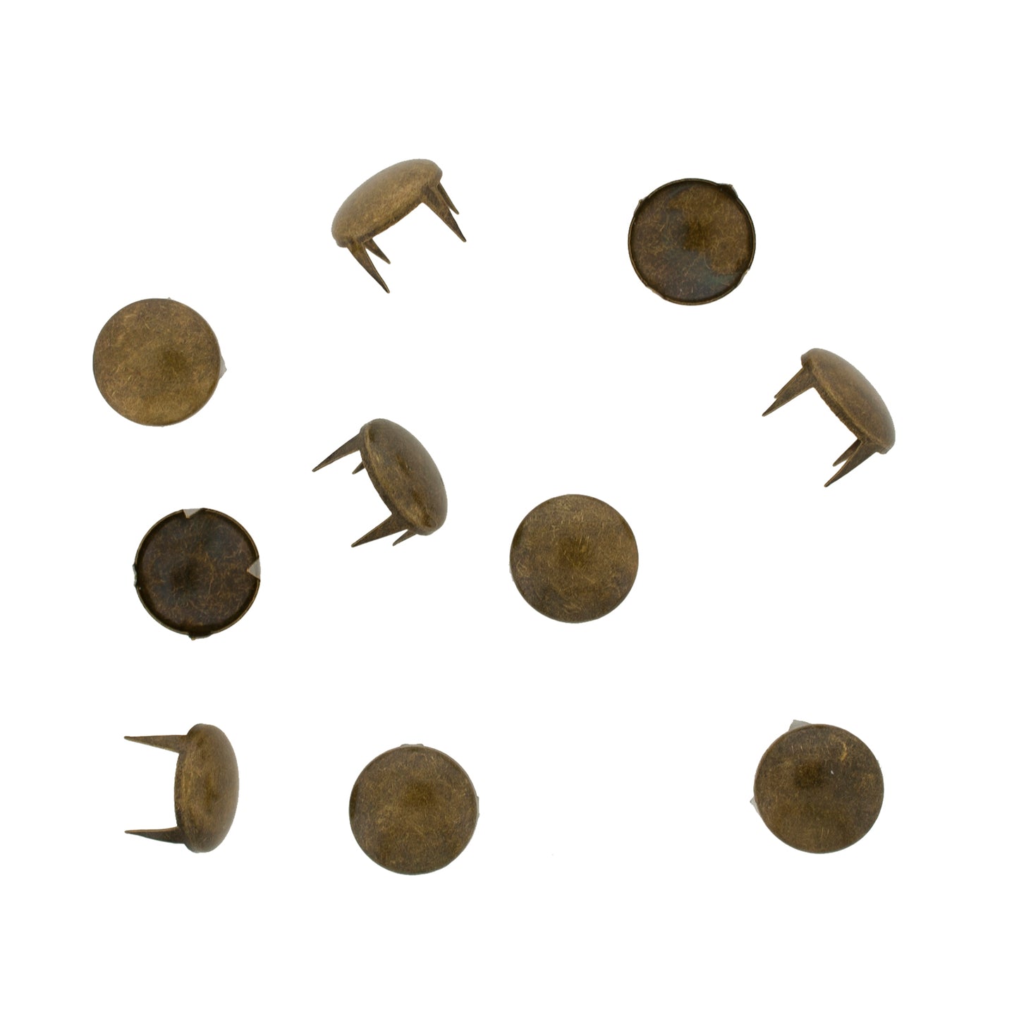 Vaessen creative • Ohrstecker rund 12mm 10 Stück Bronze