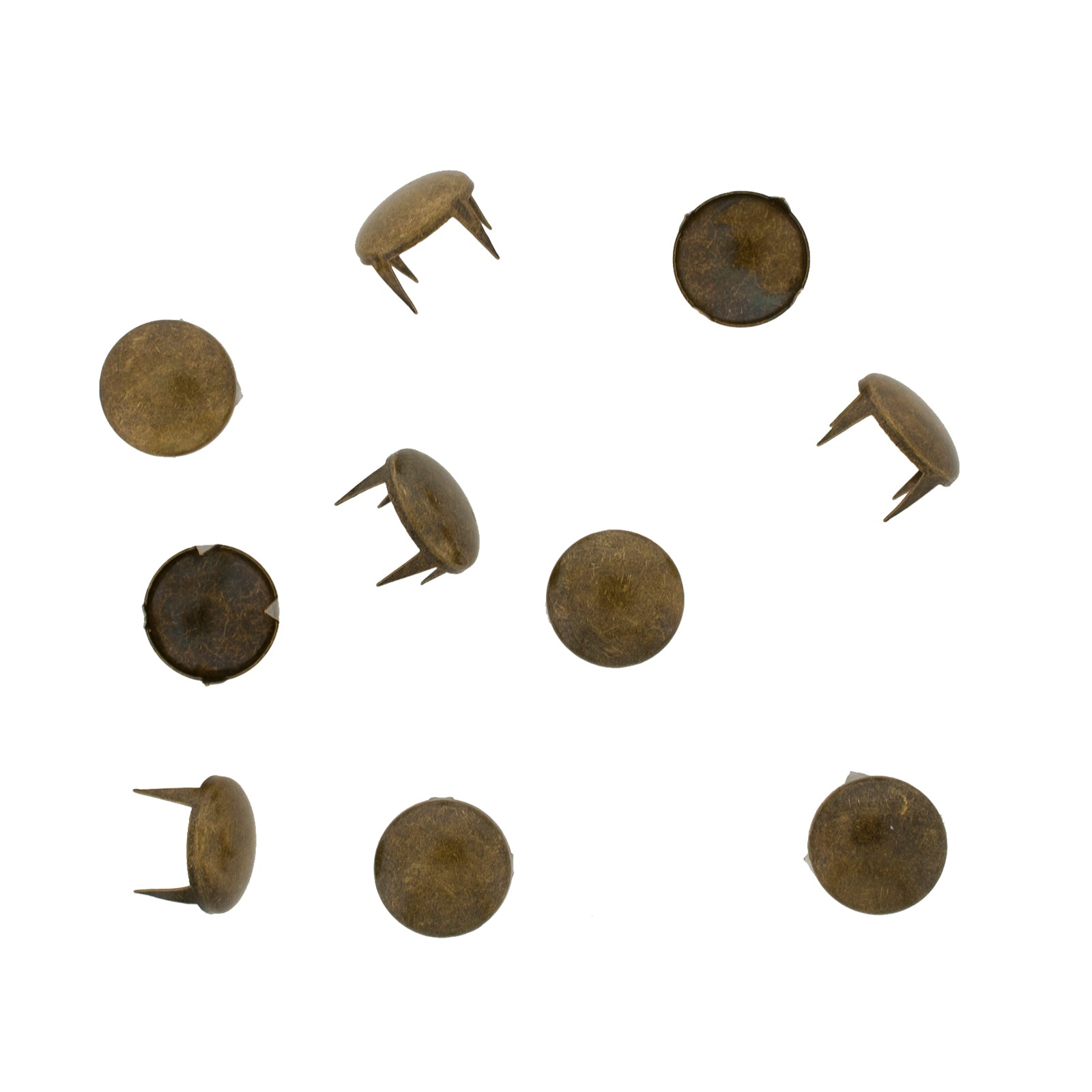 Vaessen creative • Ohrstecker rund 12mm 10 Stück Bronze