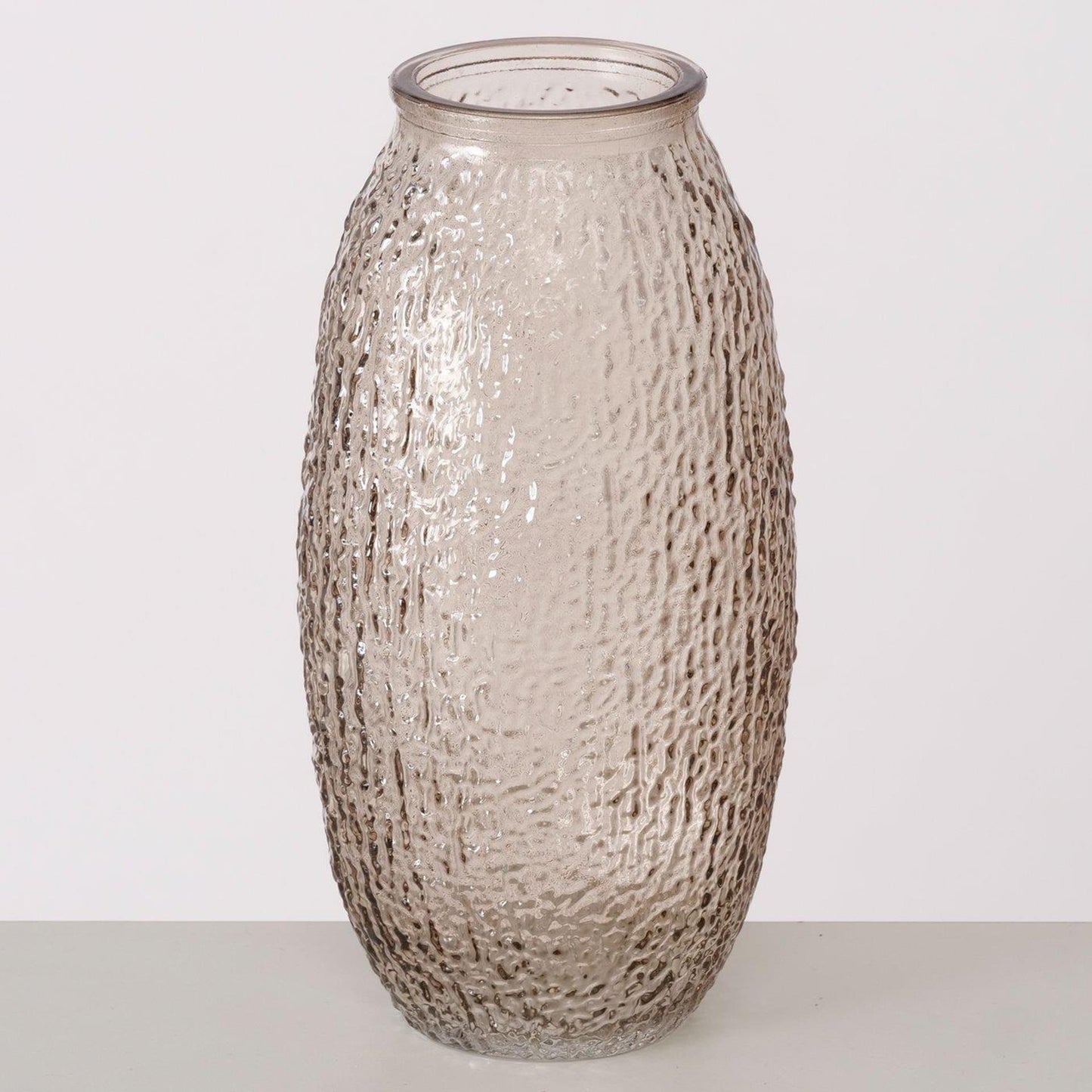 Boltze Home Vase h20cm Glas beige