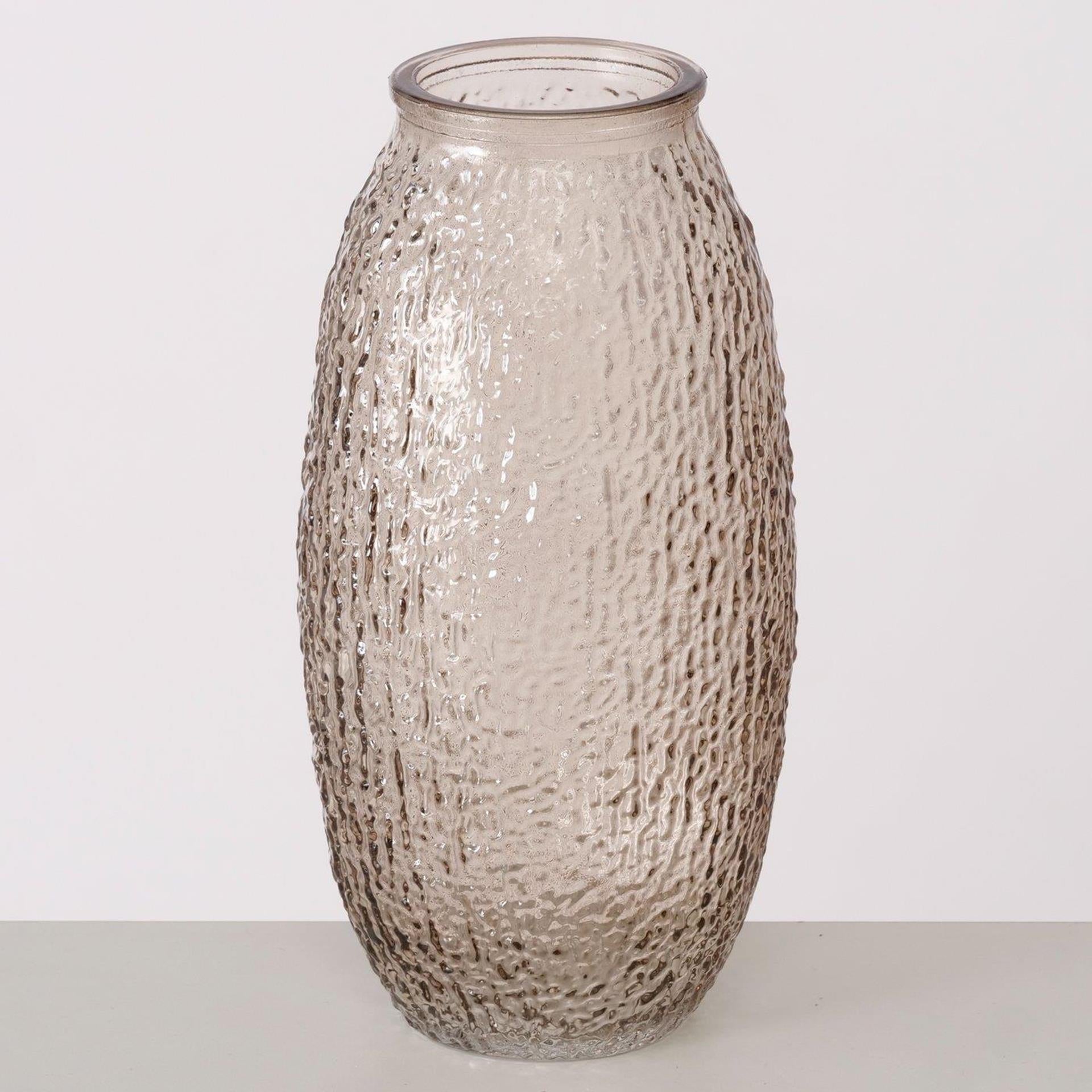 Boltze Home Vase h20cm Glas beige