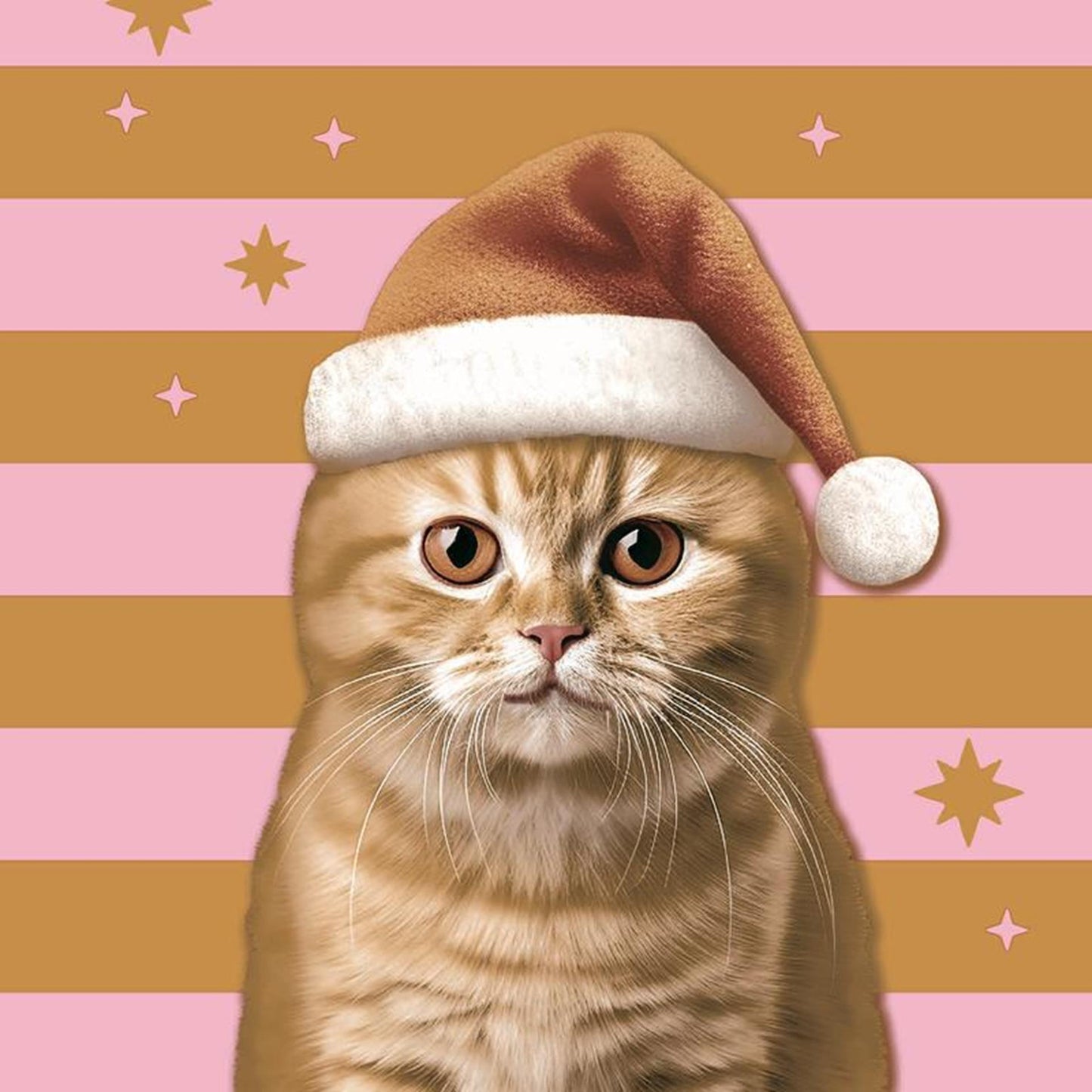 Duni Servietten Weihnachtskatze 33x33cm