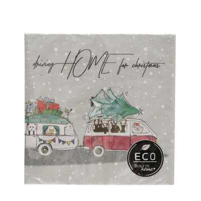 Boltze Home Servietten Camper Recyclingpapier 33cm