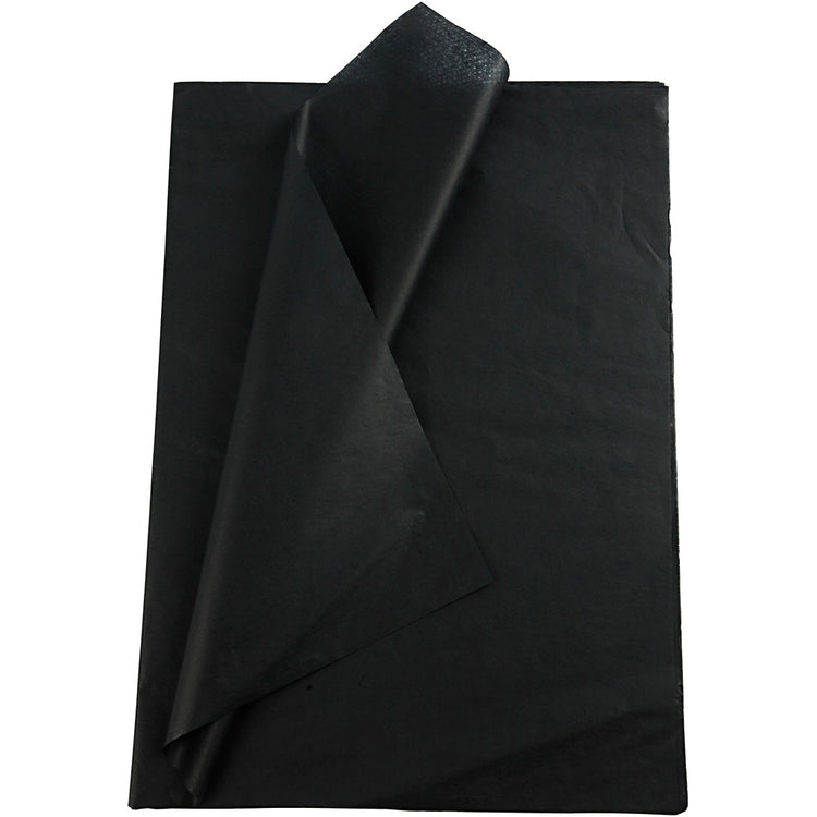 Creativ Company Seidenpapier, Blatt 50x70 cm, 17 g, schwarz, 25 Blatt 1 Karton