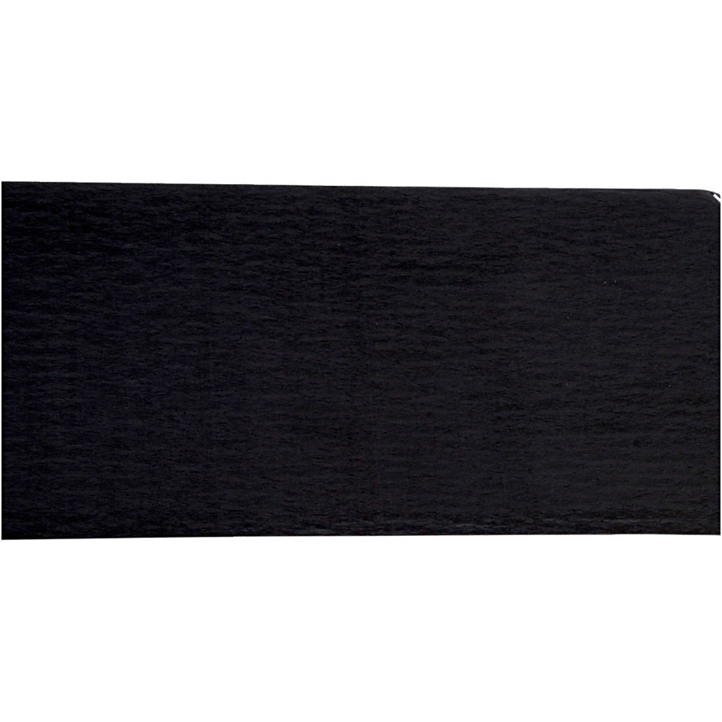 Creativ Company Krepppapier, Blatt 50x250 cm, schwarz, 10-fach 1 Karton