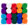 Creativ Company Rollen Krepppapier, L: 20 m, B: 5 cm, 22 gr, verschiedene Farben, 20 Rollen 1 Karton