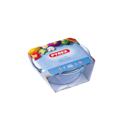 Pyrex-Rundschüssel mit Deckel 2,3+0,7l