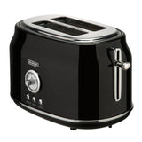 Bourgini Toaster Retro Toaster Schwarz - afbeelding 1