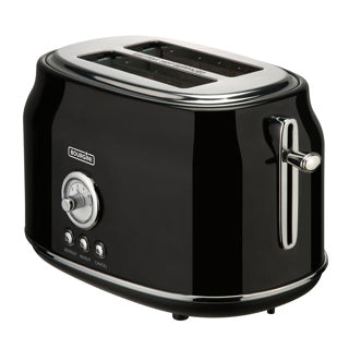 Bourgini Toaster Retro Toaster Schwarz