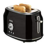 Bourgini Toaster Retro Toaster Schwarz - afbeelding 2