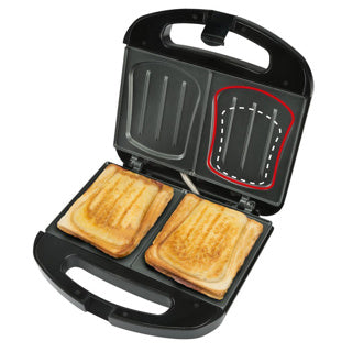 Bourgini -Sandwichhersteller xxl schwarz
