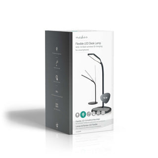 Nedis -Schreibtischlampe mit drahtloser Ladegerät