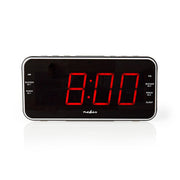 Nedis digitaler Radiowecker | LED-Bildschirm | 1x 3,5-mm-Audioeingang | schwarz | 1 Stück - clar004bk clar004bk - afbeelding 1