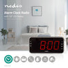 Nedis digitaler Radiowecker | LED-Bildschirm | 1x 3,5-mm-Audioeingang | schwarz | 1 Stück - clar004bk clar004bk