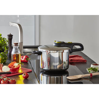 Tefal Tefal P25807 Secure 5 trendige Schnellkochtopf 6 Liter mit Dampfkorb