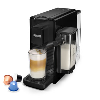 Princess-Kapsel- und Latte-Pro-Kaffeemaschine schwarz