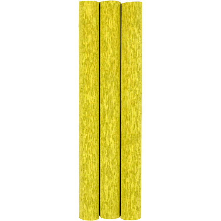 Creativ Company Krepppapier, Blatt 25x60 cm, Kreppverhältnis: 180 %, 105 g, hellgrün, 3 Blatt 1 Karton